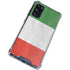 Italy Flag Distressed Galaxy S20 FE Clear Case